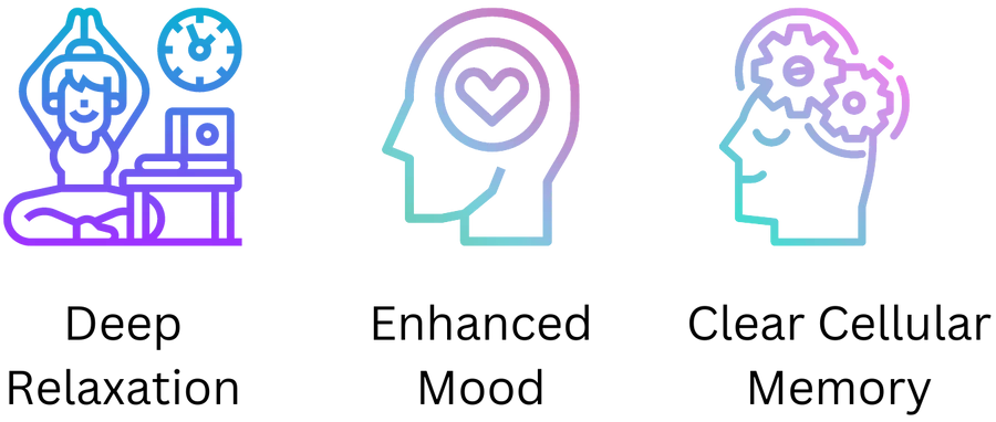 A neon colored head with a heart inside Description automatically generated